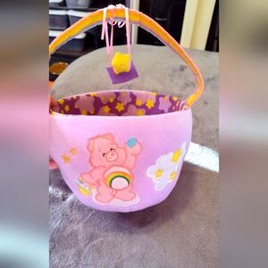 Pink Care Bears Plush Easter Basket